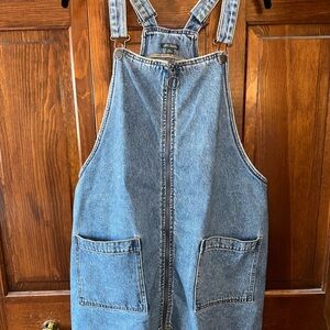 Wild Fable Blue Denim Overall Dress